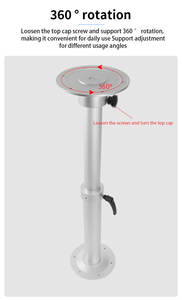 Heyrv Rv Tafelpoot Afneembare Aluminium Caravan Tafelpoot 453-741Mm Hoogte Bereik Tafelvoetstuk - Product Image 5