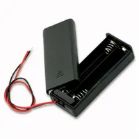 2aaa बैटरी धारक/बैटरी धारक एएए/लाल और काले तार के साथ होता है, कवर और स्विच
