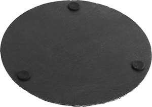Usine <span class=keywords><strong>En</strong></span> Gros Personnalisé Offre Spéciale Restaurant Naturel Noir Rond Plateau De Fromage Sushi Steak Pierre Plaque D'<span class=keywords><strong>ardoise</strong></span> - Product Image 4
