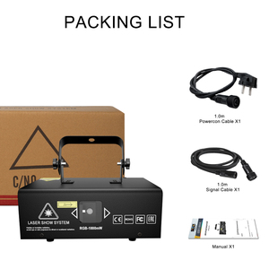 SHEHDS Nuove Tendenze 1W RGB Laser a Scansione con Effetto Pattern, Faro LED <span class=keywords><strong>Par</strong></span> con Corpo <span class=keywords><strong>in</strong></span> Alluminio e Flight Case per Spettacoli di Luci Laser - Product Image 4