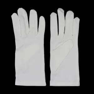 Cotton Ceremonial Gloves Eco-Friendly Bamboo Antibacterial Sweat Absorption Breathable Thin Beauty Moisture White Cotton Hand Gloves For Eczema