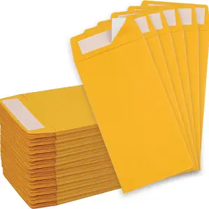 Коричневые конверты для наличных крафт-бумажных конвертов для монет, денег, наличных денег, бюджетирования