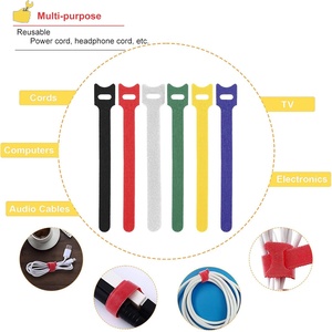 Colorful Double-Sided Eco-Friendly Self-Adhesive <strong>Hook</strong> <strong>Loop</strong> Fastener Strap Back-to-Back Double <strong>Hook</strong> <strong>and</strong> <strong>Loop</strong> Cable Tie - Product Image 6