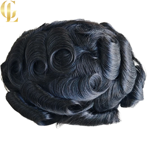 Prótesis Capilar de Cabello Humano PU de Alta Calidad y Durabilidad, con Base de Encaje Delgada, Densidad Media, <span class=keywords><strong>para</strong></span> <span class=keywords><strong>Hombres</strong></span> <span class=keywords><strong>Jóvenes</strong></span> con Calvicie - Product Image 5
