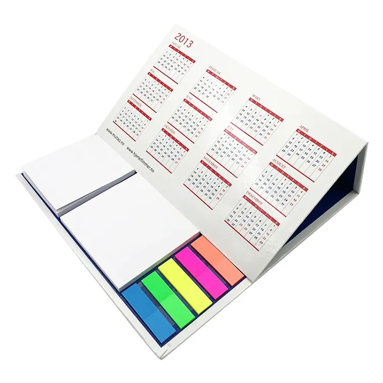 Folding Desk calendar Stand Planner Custom Printing Sticky Note Desktop Table Calendar 2022