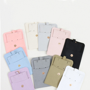 Bolsa de Joyería de Microfibra con Logotipo Personalizado, Bolsa de Almacenamiento Plegable para Collares y Pendientes, Bolsas de Regalo para Empaque de Joyería - Product Image 1