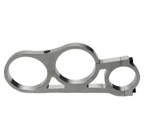 cnc machining milling turning service custom Three-hole Inline Filter Bracket