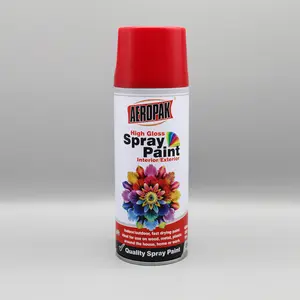 AEROPAK 400ML Oem Wholesaler Graffiti Drying Fast High Gloss Multi-purpose Color Acrylic Aerosol Spray Paint