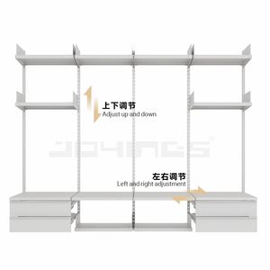 خزانة تلفزيون قابلة للتعديل مجانًا مثبتة على الحائط رف كتب عالي الجودة من الفولاذ الكربوني رفوف تخزين ورفوف مخصصة بسيطة - Product Image 4