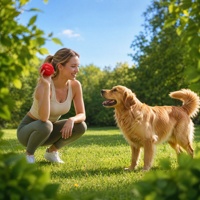 Balle interactive Mito en caoutchouc naturel écologique de luxe pour chien, jouet géométrique intelligent pour la distribution de friandises et le nettoyage des dents