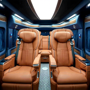 Kit d'aménagement intérieur de luxe personnalisé Dingkong pour Mercedes Benz <span class=keywords><strong>VITO</strong></span>, sièges <span class=keywords><strong>VIP</strong></span>, rideaux d'intimité en alliage d'aluminium, éclairage d'ambiance - Moderne - Product Image 5