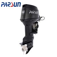 Nouveau moteur hors-bord électrique à essence 50HP 60HP 2 temps avec système d'inclinaison à poignée moteur de contrôle à distance/motoculteur pour bateaux