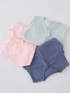 Chaleco <span class=keywords><strong>de</strong></span> Bebé 100% Algodón, Relleno <span class=keywords><strong>de</strong></span> Algodón Puro, Top Sin Mangas para Recién Nacidos, Absorbe la Humedad, para Bebés <span class=keywords><strong>de</strong></span> 0 a 12 <span class=keywords><strong>Meses</strong></span>, Ropa <span class=keywords><strong>de</strong></span> Verano - Product Image 2