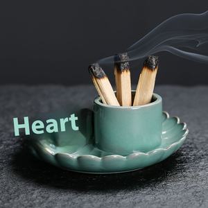 Plateau en céramique en <span class=keywords><strong>bois</strong></span> sacré péruvien européen et américain <span class=keywords><strong>Bougeoir</strong></span> transfrontalier Brûleur d'encens Support de diffuseur d'aromathérapie - Product Image 3