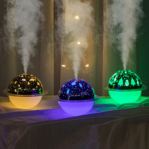 Humidificateur ultrasonique avec projecteur d'étoiles, lumière changeante de couleur, alimenté par USB, aromathérapie de table, cadeau pour étudiants, anniversaire - Product Image 5