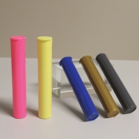Tube Cylindrique en Plastique PP 72mm/98mm/118mm à Fermeture à Pression, Résistant aux Enfants, Scellé, pour Cigarettes, avec Impression UV et Moulage par Injection