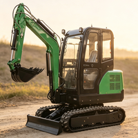 Mesin Excavator Mini Crawler, Mesin Penggali Kecil, Bersertifikasi ISO CE dan Euro 5 EPA Kubota Mini 3 Ton Bagger