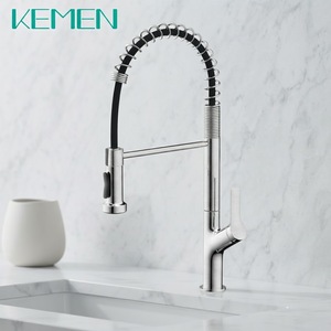 Grifo Mezclador Monomando de Acero Inoxidable sin Plomo con Muelle Extraíble para Fregadero de Cocina, Personalizado por Fábrica <span class=keywords><strong>KEMEN</strong></span> para Hoteles Comerciales - Product Image 4