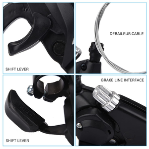 Vente en gros de leviers de vitesses pour vélos de montagne, en aluminium, 7/8/21/24 vitesses, pièces de dérailleur - Product Image 4