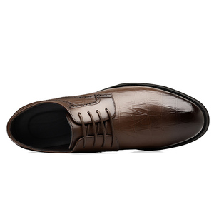 Zapatos de Vestir Derby para Hombre - Estilo Británico, con Grabado, Formales, para Negocios y Bodas, con Suela de Goma Antideslizante - Product Image 5