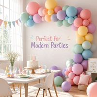 Decoración de fiesta al por mayor, globos de látex de helio de 10 pulgadas en colores pastel macaron para cumpleaños, bodas, aniversarios.