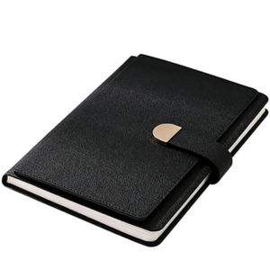 สมุดโน้ตปกหนัง PU ลายลินินขนาด A5 พร้อมตัวล็อค ปั๊มโลโก้ ปกอ่อน สำหรับธุรกิจ ออฟฟิศ และการประชุม - Product Image 5