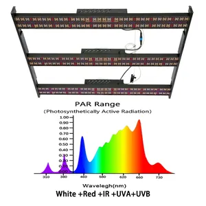 Sıcak 600 W Hps Hid hafif ticari 600 Watt Samsung Lm 301B 301H Led Grow ışık çubuğu kapalı bitkiler için büyümek