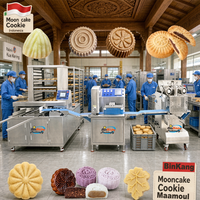 Ligne de production de machines automatiques de fabrication de maamoul et de mooncakes de qualité alimentaire commerciale à haute capacité