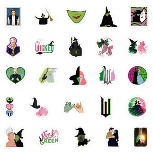 54 Uds nueva película malvada bruja pegatinas de grafiti para botella portátil decoración Linda <span class=keywords><strong>Ariana</strong></span> Grande pegatina - Product Image 3