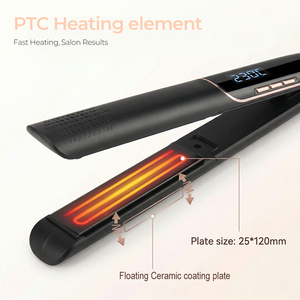 Fast Heating Professional Ceramic Ionic Dual Voltage <strong>Straightener</strong> <strong>Hair</strong> <strong>Straightener</strong> Flat Iron and Curler 2in1 <strong>for</strong> All <strong>Hair</strong> Types - Product Image 2