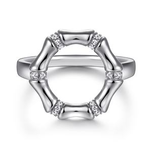 Juego de Joyería de Plata de Ley 925 Sun Star, Anillos de Boda, Aretes y Collar con Diamantes y Circonitas en Forma de Hexágono - Product Image 2