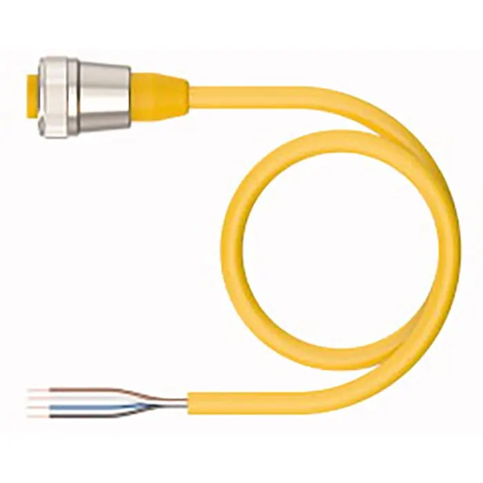 Nieuwe En Originele TU-RCK Rkm 40-2M Cordset 7/8-16un Vrouwelijke 2 M Gele Pvc 9a 300vac/Dc Eurofast Serie Goede Prijs