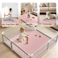 Nouveau tapis de jeu pour enfants en éponge épaisse inclinée anti-chute, tapis amovible antidérapant avec housse lavable, tapis tatami