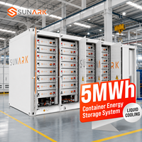 Conteneur BESS SunArk fiable de 1 MWh à 5 MWh avec refroidissement liquide haute efficacité pour les grandes centrales électriques industrielles