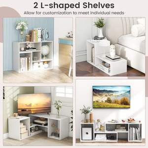 Mueble <span class=keywords><strong>de</strong></span> TV <span class=keywords><strong>de</strong></span> Lujo para <span class=keywords><strong>Entrada</strong></span>, Mueble <span class=keywords><strong>de</strong></span> TV <span class=keywords><strong>de</strong></span> Esquina Multifuncional con Almacenamiento <span class=keywords><strong>de</strong></span> Múltiples Niveles, Soportes <span class=keywords><strong>de</strong></span> TV Retráctiles para Sala <span class=keywords><strong>de</strong></span> Estar - Product Image 5