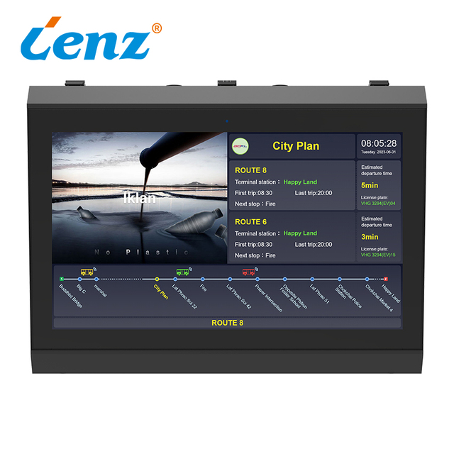 Passenger Information Display System Bus Public Bus Passenger Information System IP65 Lcd Display