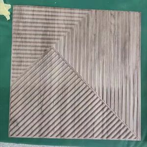 Revestimiento <span class=keywords><strong>Cuadros</strong></span> En 3D Productos de pared Tapizon Paneles de pared 3D de grano de madera oscuro o claro - Product Image 5