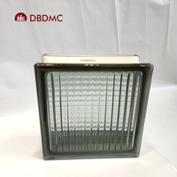 Bloc de verre coloré 190x190x80mm, sans décoloration, brique de verre transparente pour décoration extérieure