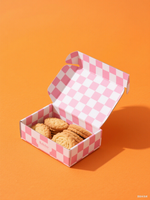 Boîte d'emballage en gros pour biscuits, boîte en papier pour biscuits et gâteaux avec séparateur, boîte en papier de qualité alimentaire pour pâtisseries et beignets