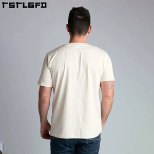 T-shirt StreetWear vierge de haute qualité T-shirt à épaules tombantes surdimensionné Logo imprimé personnalisé T-shirt en coton biologique HeavyWeight 100 - Product Image 5