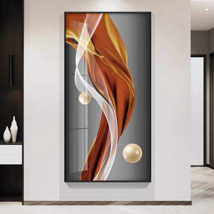 Fabbrica all'ingrosso soggiorno hotel portico decorazione di grandi dimensioni porcellana di cristallo pittura arte parete cornice - Product Image 6