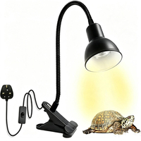 360 °   Lampe chauffante rotative multi-usage pour reptiles, éclairage pour aquarium, tortue, lézard, amphibie, perroquet, oiseau, éclairage de terrarium