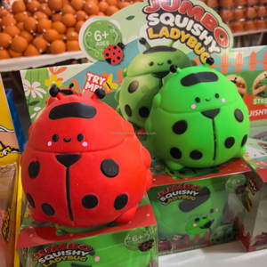 Jouet créatif de simulation, énorme coccinelle à sept étoiles, jouet moelleux, super doux, anti-stress, balle à presser, jouet promotionnel - Product Image 2