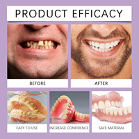 Vente en gros de facettes dentaires naturelles et confortables, protégez vos dents, sourire confiant, prothèses dentaires, appareils dentaires, ensembles de couvre-dents en silicone
