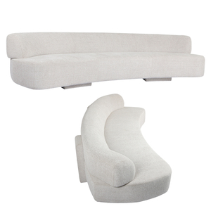 Sang Trọng Vải Sofa Đặt Đồ Nội Thất Phòng Khách Cong Hiện Đại Modular Sofa Đặt Đồ Nội Thất Phòng Khách <span class=keywords><strong>L</strong></span> Hình Dạng - Product Image 1