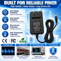 Adaptateur secteur certifié CE FCC OCP 12V 1A, alimentation AC DC 12W 12 volts 1000 mA, chargeur mural pour bande LED, routeur