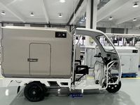 Tricycle électrique EEC E-Mark, fourgon frigorifique, conteneur de livraison de marchandises congelées, chaîne du froid, capacité 1000L