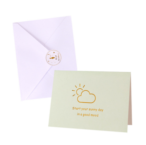 Nuevo Simple inglés plegable Universal gracias bendición regalo mensaje escrito a mano tarjeta y sobre conjunto tarjeta de felicitación - Product Image 1