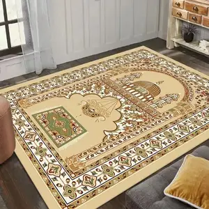 MU toptan müslüman seccadesi kalın seccade halı elmas kadife taşınabilir tasarımlar özel boyut namaz mat