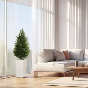 Ciprés de hoja perenne con protección UV artificial de alta simulación al por mayor para la decoración del porche delantero del hogar al aire libre - Product Image 4